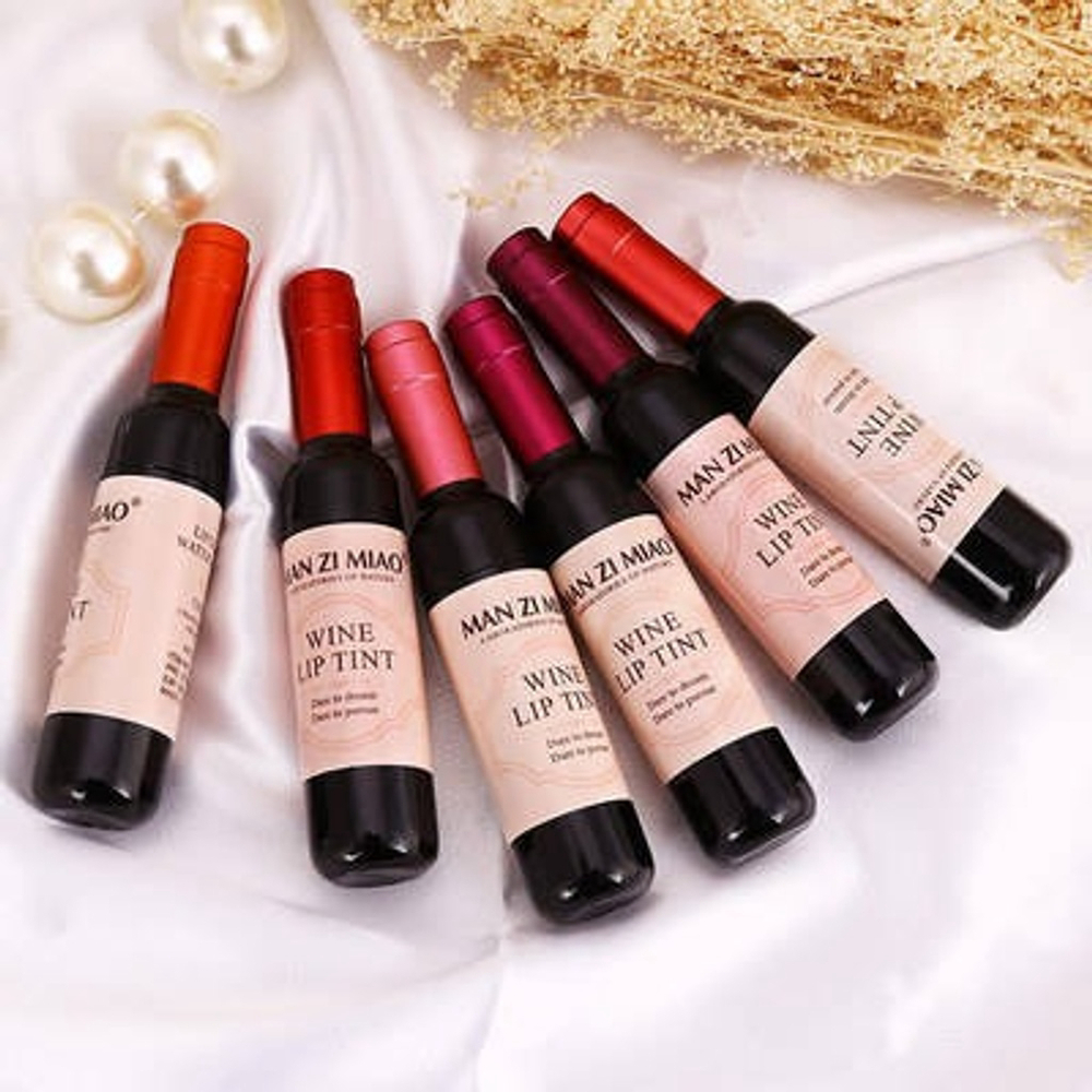 Wine Bottle Inspired Matte Lip Stain – Long-Lasting Non-Stick Lip Tint NIB
